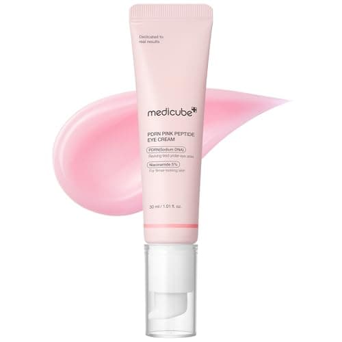 medicube Salmon DNA PDRN Pink Peptide Eye Serum with Niacinamide and 99% Purity Retinol for Fine Lines, Uneven Skin Tone, Korean Skin Care 1.01fl.oz - Image 1