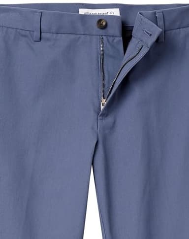 Amazon Essentials Men's Classic-Fit Wrinkle-Resistant Flat-Front Chino Pant (Available in Big & Tall), Indigo, 33W x 30L - Image 10