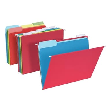 Pendaflex Hanging File Folder Combo Kit, 25 Hanging Folders with Tabs, 50 File Folders, Work from Home Starter Kit, Assorted, Letter Size (99199) - Image 1