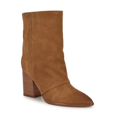 Nine West Women's Chaye Bootie, Cognac Suede 101, 5.5 - Image 1