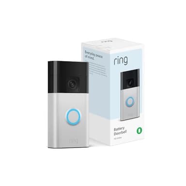 Ring Battery Doorbell | Home or business security with Head-to-Toe Video, Live View with Two-Way Talk, and Motion Detection & Alerts (newest model), Satin Nickel - Image 1