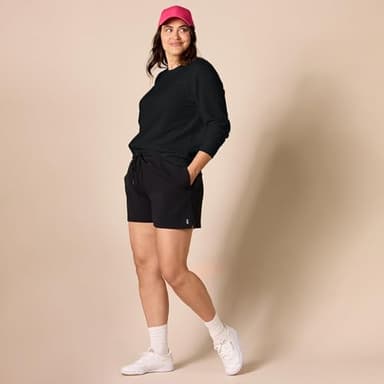 Amazon Essentials Women's Fleece Crewneck Pullover Sweatshirt (Available in Plus Size), Black Heather, Medium - Image 7