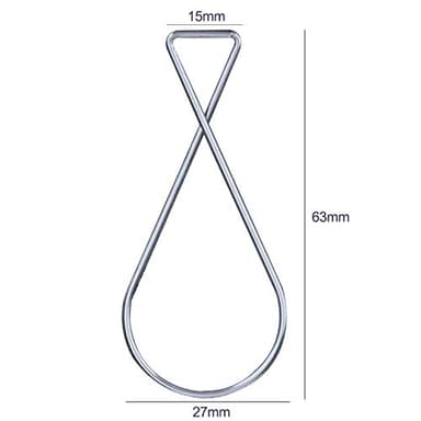 CDBOVID SS304 Ceiling Hooks 50 Pack - Rustproof Drop Ceiling Clips for Hanging Decor/Lights/Plants - Easy Install Grid Hooks for Home/Office/Wedding/Classroom - 10lb Capacity No Damage Hangers - Image 2