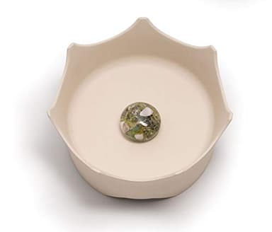 CrownJuwel by VitaJuwel Bowl | Crystal Water for Cats & Dogs | Cloud White - Image 1