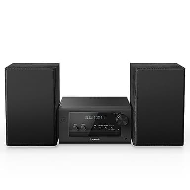 Panasonic Compact Stereo System with CD Player, Bluetooth, FM Radio and USB with Bass and Treble Control, 80W Stereo System for Home with Remote Control - SC-PM700PP-K (Black) - Image 1