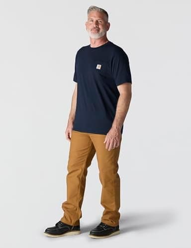 Carhartt Mens Loose Fit Heavyweight Short-Sleeve Pocket T-Shirt (Also Available in Big & Tall - Image 7