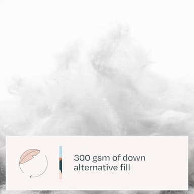 LINENSPA White Down Alternative Comforter and Duvet Insert - All-Season Comforter with Box Stitch and 8 Duvet Loops - Bedding for Kids, Teens, and Adults - Queen - Image 7