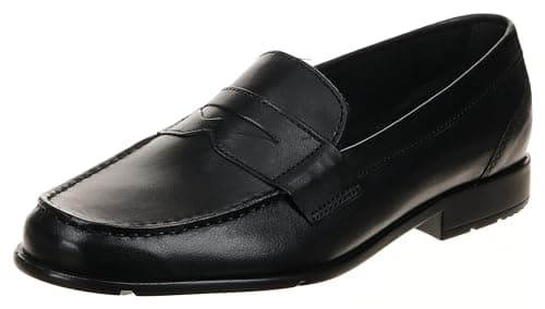 Rockport Men's Classic Loafer Penny, Black II, 10 Wide - Image 1
