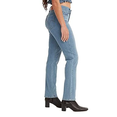 Levi's Women's Classic Straight Jeans (Standard and Plus), (New) Lapis Topic-Medium Indigo, 8 Regular - Image 2