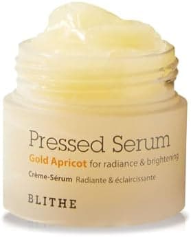 BLITHE Pressed Serum Gold Apricot | Glow Serum for Face | Glass Skin Korean Skincare & Face Moisturizer for Dry Skin 0.91 fl oz - Image 2