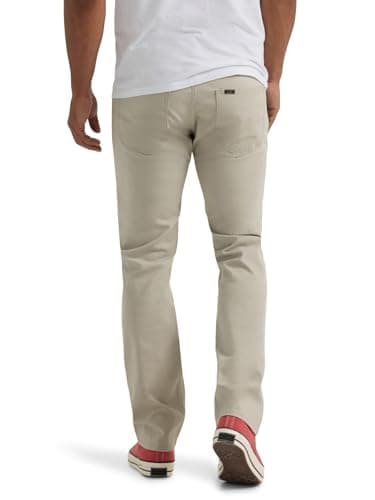 Lee Men's Extreme Motion Slim Straight Jean Stone (Twill) 32W x 32L - Image 3