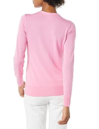 Amazon Essentials Women's Lightweight V-Neck Cardigan Sweater (Available in Plus Size), Pink, XX-Large - Image 3