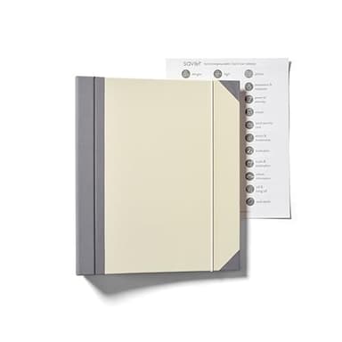 Savor | 2025 Edition The Folio™ Document Organizer | Custom Dyed Cloth-Bound Expanding File for Important Papers, Passports, Birth Certificates & More | Ideal for Home Organization & Graduation Gift - Image 2