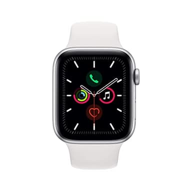 Apple Watch Series 5 (GPS, 40MM) - Silver Aluminum Case with White Sport Band (Renewed) - Image 2