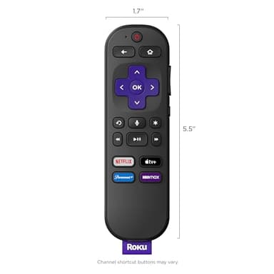 Roku Voice Remote | Replacement TV Remote Control with Voice Control, Simple Setup, & Pre-Set App Shortcuts - Compatible with Roku TV, Players, & Audio Devices - Image 8