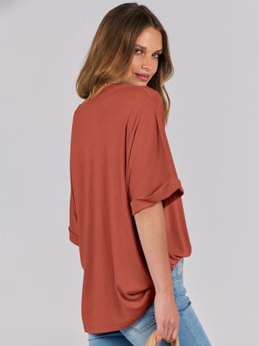 ANRABESS Womens Tops Oversized T Shirts Short Sleeve Crewneck Summer Casual Loose Basic Tee Shirt 2025 Trendy Fashion Clothes - Image 4