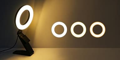 Evershop Ring Light for Laptop Desk Clip On,Small Computer Video Conference Lighting with Stand for Phone/Webcam/Monitor,5" Portable Mini LED Selfie Light Desktop for Zoom Meeting/Video Call/Recording - Image 9