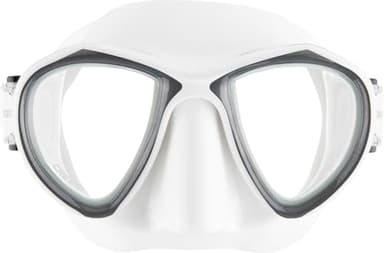 Cressi Metis 2-Lens Masks, White/Titanium, Clear/Anti-Fog Lens - Image 2