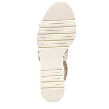 Naturalizer SOUL Women's Goodtimes Wedge Sandal Porcelain 8 M - Image 4