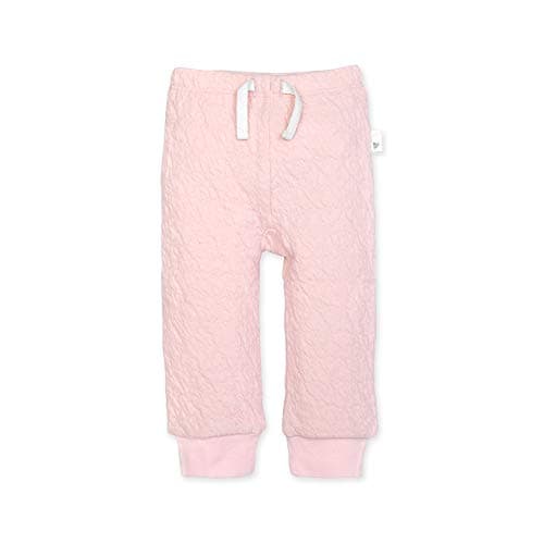 Burt's Bees Baby Unisex Baby Sweatpants, Knit Jogger Pants, 100% Organic Cotton Pants, Quilted Blossom, 12 Months US - Image 1