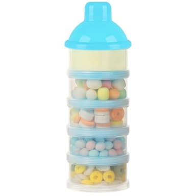 Accmor Formula Dispenser On The Go, 5 Compartments Stackable Formula Container for Travel, Baby Milk Powder Kids Snack Container, BPA Free - Image 4
