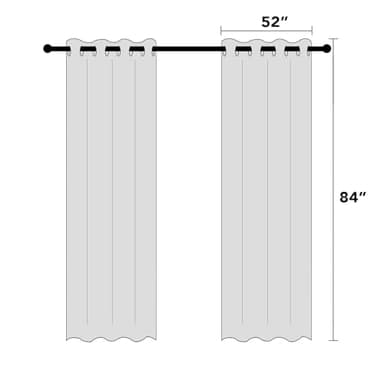 PrinceDeco Primitive Textured 100% Blackout Curtains for Bedroom/Living Room Noise Reducing Window Treatment Curtain Drapes, Burlap Fabric with White Liner,Ivory, 52x84 Inch (2 Panels) - Image 9