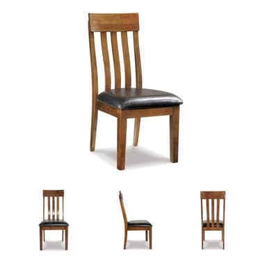 Signature Design by Ashley Ralene Rake Back 19" Dining Room Chair 2 Count, Medium Brown - Image 7