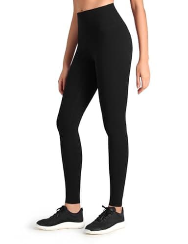 HeyNuts Workout Pro Extra Long Leggings for Tall Women, High Waisted Athletic Tummy Control Leggings Soft Yoga Pants 31'' Black M(8/10) - Image 1