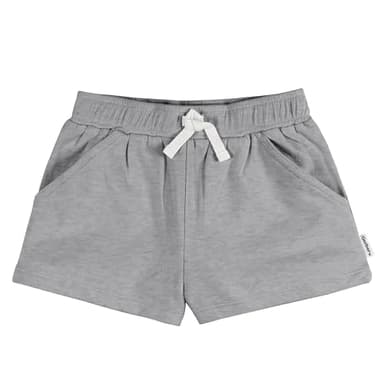 Gerber Baby Girls' 3-Pack Knit Shorts, Grey - Image 4