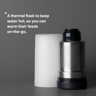 Tommee Tippee Portable Travel Baby Bottle and Food Warmer, Thermal Insulation, Stainless-Steel Flask with Leak-Proof Lid - Image 4