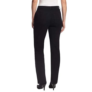 Gloria Vanderbilt Women's Amanda Classic High Rise Tapered Jean Standard, Black-DS, 8 Short - Image 3
