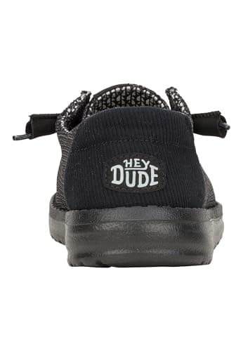 Hey Dude Wendy Stretch Sox Black/Black Size 10, Women’s Shoes, Women’s Slip-on Loafers, Comfortable & Light-Weight - Image 3