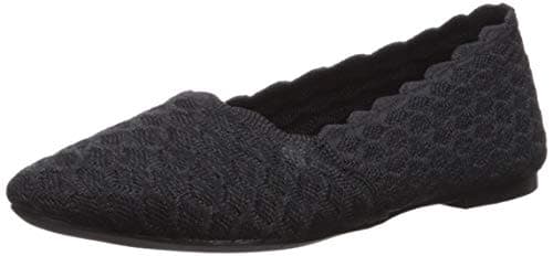 Skechers Women's Cleo-Honeycomb Ballet Flat, Black, 8 - Image 1