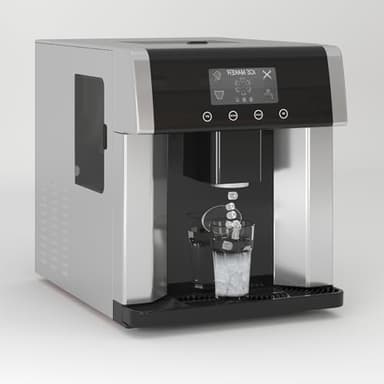 TABU 2-in-1 Bottleless Water Cooler with Ice Maker, Countertop Water Dispenser with 33lbs/Day Ice Maker, Self-Cleaning Ice Machine with Ice Scoop, 3 Size Bullet Cube, Ideal for Home, Office, Party, RV - Image 3