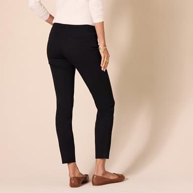 Amazon Essentials Women's Skinny Ankle Pant, Black, 6 Short - Image 3