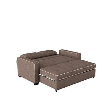 Serta Ainsley Loveseat with Pull Out Sleeper Microfiber Java Queen - Image 10