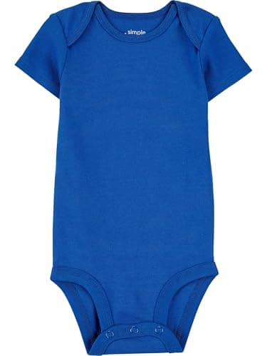 Simple Joys by Carter's Baby Boy's 6-Pack Short-Sleeve Bodysuit Shirt, solid, 24 Months - Image 2
