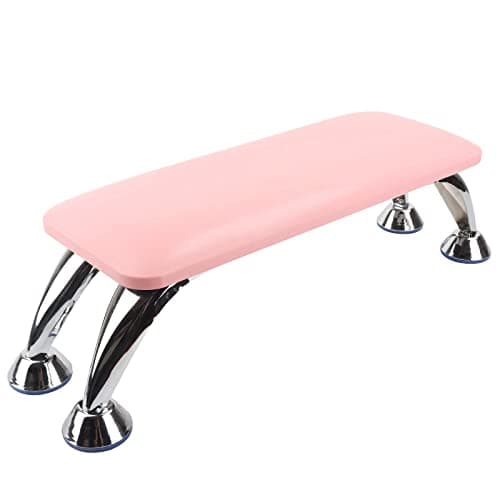 Big Arm Rest for Nails Cushion, Microfiber Leather Hand Rest for Nails Tech, Hand Rest Pillow for Nails Toenails, Detachable Nail Art Accessories Tool for Nails Tech (Pink) - Image 1