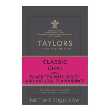 Taylors of Harrogate Classic Chai Tea, 20 Teabags (Pack of 1) - Image 2