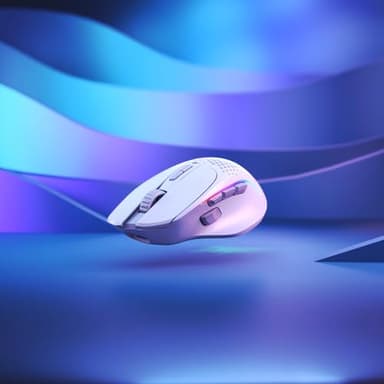 Glorious Gaming Model I 2 Wireless Gaming Mouse - Hybrid 2.4Ghz & Bluetooth, 75g Superlight, 9 Buttons (2 Swappable), RGB, PTFE Feet, MMO/MOBA/FPS, Long Battery Life, Side Thumb Rest - White - Image 13