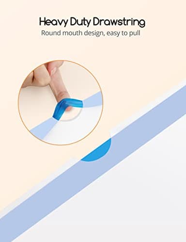 MeoWant Cat Litter Box Liners, Drawstring Receptacles Bags Thickened Waste Bag for MeoWant MW-SC01/MW-SC02 Automatic Cat Litter Box, 20pcs - Image 3