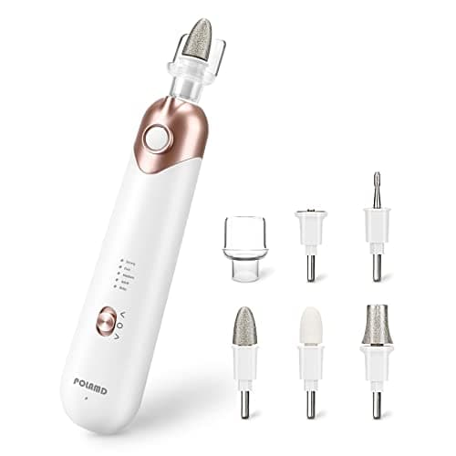 Professional Manicure Pedicure Kit, Electric Nail File Set, Cordless Electric Nail Drill Machine, 5 Speeds Hand Foot Care Tool for Nail Grind Trim Polish(White) - Image 1