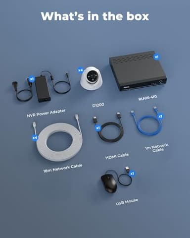 REOLINK 12MP PoE Security Camera System, 8pcs H.265 12MP Security Cameras, Person Vehicle Pet Detection, Two-Way Talk, Spotlights Color Night Vision, 16CH NVR with 4TB HDD, RLK16-1200D8-A - Image 9