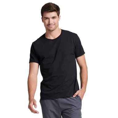 Russell Athletic Mens Performance Cotton Short Sleeve T-Shirt, Black, XXL - Image 1