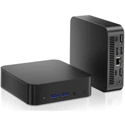 Mini PC N100,Intel 12th Gen N100,16GB DDR4 RAM 512GB M.2 SSD Mini Computers,Mini Desktop Computer Support 4K Triple Display/RJ45 LAN/USB3.0/WiFi5/BT4.2/Gigabit Ethernet Home/Office - Image 1