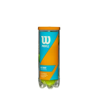 Wilson Profile All Court Tennis Balls - Yellow, 24 Can Case (72 Balls) - Image 2