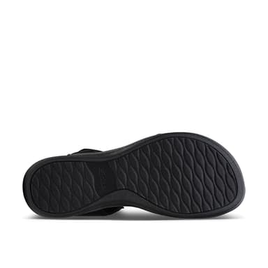 Clarks Women's Arla Shore Flat Sandal, Black Textile, 9 - Image 4