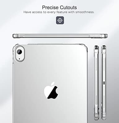 MoKo Clear Case for iPad (A16) 11th Generation 2025 11-inch/10th Generation 2022 10.9 inch, Lightweight Soft TPU, Anti-Scratch Ultra Slim Protective Tablet Cover, Shockproof Impact Resistant, Clear - Image 8