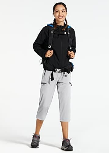 Libin Women's Capri Pants Lightweight Quick Dry Cargo Hiking Capris Travel Casual Cropped Pants Zipper Pockets - Image 7