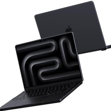 Soonjet for MacBook Pro 16 inch Case M4 2025 2024-2021 M3 M2 M1 Pro/Max [100% Match Official Color] Protective Hard Case Laptop Cover - Space Black Clear - Image 1